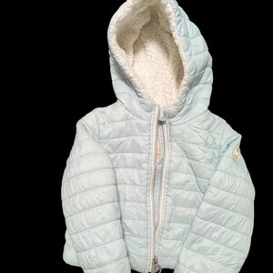 Michael Kors Light Blue Quilted Kids Jacket
